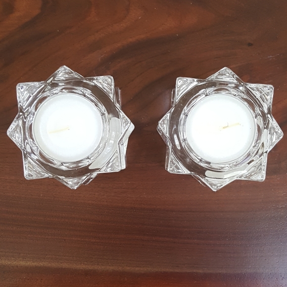 NEW! Mikasa Starburst Sparkling Star Candle Holders - Picture 5 of 7